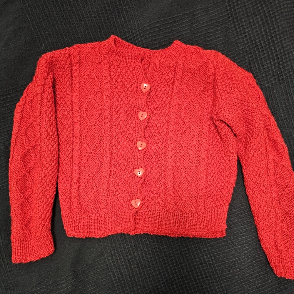 Vintage Red Knit Sweater